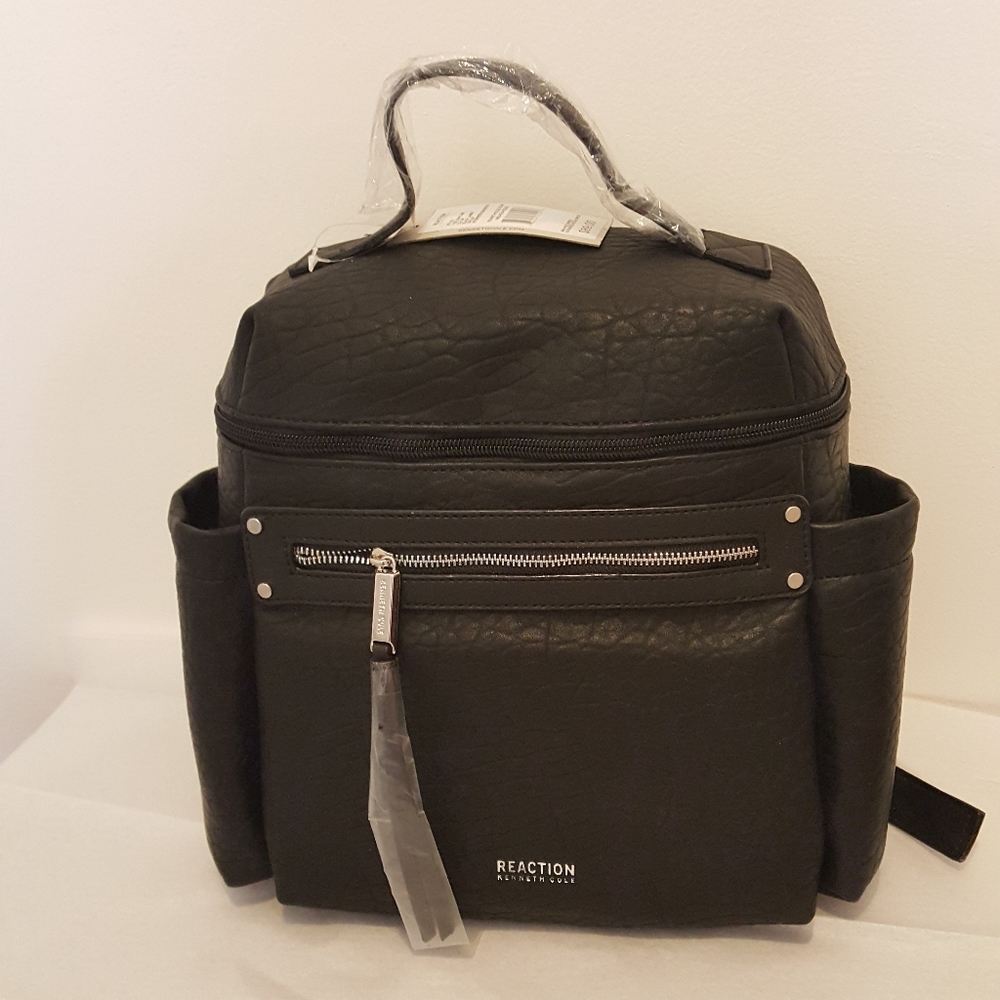 Kenneth Cole Reaction black lamby backbag